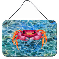 "Caroline's Treasures Crab Metal Print, 8"" x 12"", Multicolor"