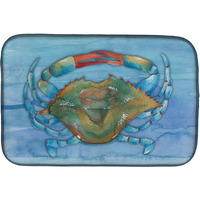"Caroline's Treasures Crab Dish Drying Mat, 14"" x 21"", Multicolor"
