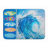 "Caroline's Treasures Surf Boards and Wave Floor Mat, 19"" x 27"", Multicolor"