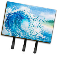 "Caroline's Treasures Wave Welcome Wall Hook, Triple, Multicolor"