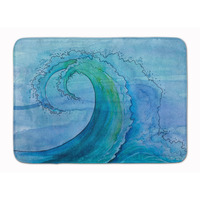 "Caroline's Treasures Abstract Wave Floor Mat, 19"" x 27"", Multicolor"