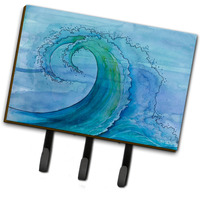 "Caroline's Treasures Abstract Wave Wall Hook, Triple, Multicolor"