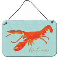 "Caroline's Treasures Lobster Welcome Metal Print, 8"" x 12"""
