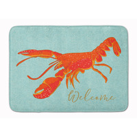 "Caroline's Treasures Lobster Welcome Floor Mat, 19"" x 27"", Multicolor"