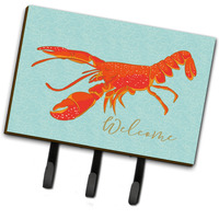 "Caroline's Treasures Lobster Welcome Wall Hook, Triple, Multicolor"