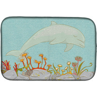 "Caroline's Treasures Dolphin Underwater Scene Dish Drying Mat, 14"" x 21"", Multicolor"