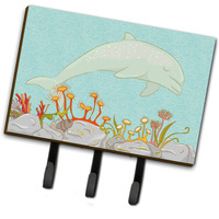 "Caroline's Treasures Dolphin Underwater Scene Wall Hook, Triple, Multicolor"