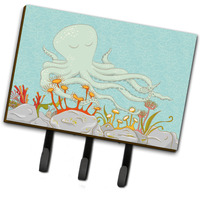 "Caroline's Treasures Octopus Underwater Scene Wall Hook, Triple"