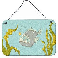 "Caroline's Treasures Frog Fish Metal Print, 8"" x 12"""