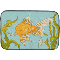 "Caroline's Treasures Gold Fish Dish Drying Mat, 14"" x 21"""