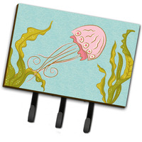 "Caroline's Treasures Jelly Fish Wall Hook, Triple, Multicolor"