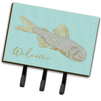 "Caroline's Treasures Fish Welcome Wall Hook, Triple"