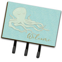 "Caroline's Treasures Octopus Welcome Wall Hook, Triple"