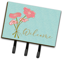 "Caroline's Treasures Bunch of Flowers Welcome Wall Hook, Triple"