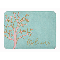 "Caroline's Treasures Coral Welcome Floor Mat, 19"" x 27"", Multicolor"
