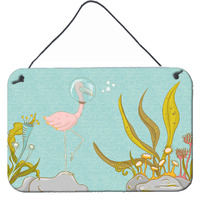 "Caroline's Treasures Flamingo Underwater #2 Metal Print, 8"" x 12"""