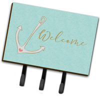 "Caroline's Treasures Anchor Welcome Wall Hook, Triple"
