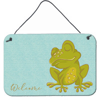 "Caroline's Treasures Fog Welcome Metal Print, 8"" x 12"", Multicolor"