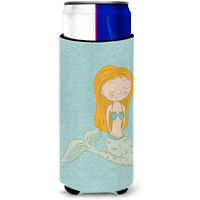"Caroline's Treasures Mermaid Decorative Can Hugger, Slim, Multicolor"