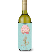 "Caroline's Treasures Jelly Fish Decorative Bottle Hugger, 750 ml, Multicolor"