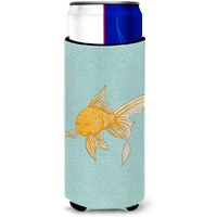 "Caroline's Treasures Gold Fish Decorative Can Hugger, Slim, Multicolor"