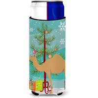 "Caroline's Treasures Arabian Camel Dromedary Christmas Decorative Can Hugger, Slim, Multicolor"