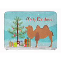 "Caroline's Treasures Bactrian Camel Christmas Floor Mat, 19"" x 27"", Multicolor"