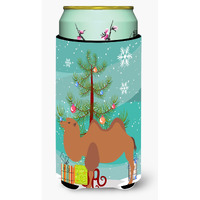 "Caroline's Treasures Bactrian Camel Christmas Decorative Can Hugger, Tall, Multicolor"