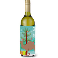 "Caroline's Treasures F1 Hybrid Camel Christmas Decorative Bottle Hugger, 750ml, Multicolor"