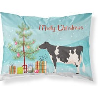 "Caroline's Treasures ""Holstein Cow Christmas"" Pillowcase, Standard, Multicolor"