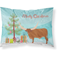 "Caroline's Treasures Ankole-Watusu Cow Christmas Pillowcase, Standard, Multicolor"