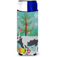 "Caroline's Treasures Hungarian Grey Steppe Cow Christmas Decorative Can Hugger, Slim, Multicolor"