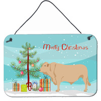"Caroline's Treasures Charolais Cow Christmas Metal Print, 8"" x 12"", Multicolor"