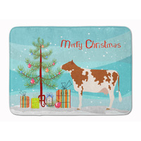 "Caroline's Treasures Ayrshire Cow Christmas Floor Mat, 19"" x 27"", Multicolor"