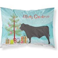 "Caroline's Treasures Black Angus Cow Christmas Pillowcase, Standard, Multicolor"
