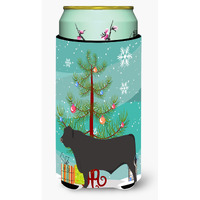 "Caroline's Treasures Black Angus Cow Christmas Decorative Can Hugger, Tall, Multicolor"