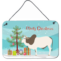 "Caroline's Treasures Malvi Cow Christmas Metal Print, 8"" x 12"""