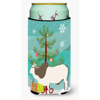 "Caroline's Treasures Malvi Cow Christmas Decorative Can Hugger, Tall, Multicolor"