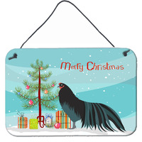 "Caroline's Treasures Sumatra Chicken Christmas Metal Print, 8"" x 12"", Multicolor"