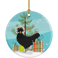 Caroline's Treasures Polish Poland Chicken Christmas Ceramic Ornament