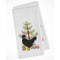 Polish Poland Chicken Christmas White Kitchen Towel Set of 2