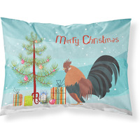 "Caroline's Treasures Dutch Bantam Chicken Christmas Pillowcase, Standard, Multicolor"