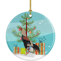"Caroline's Treasures Kulang Chicken Christmas Ceramic Ornament, Multicolor"