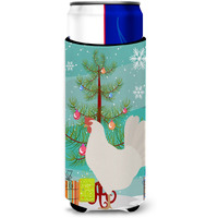 "Caroline's Treasures Leghorn Chicken Christmas Decorative Can Hugger, Slim, Multicolor"