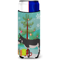 "Caroline's Treasures American Mammoth Jack Donkey Christmas Decorative Can Hugger, Slim, Multicolor"