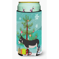 "Caroline's Treasures American Mammoth Jack Donkey Christmas Decorative Can Hugger, Tall, Multicolor"