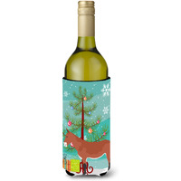 "Caroline's Treasures Mule Christmas Decorative Bottle Hugger, 750ml, Multicolor"