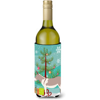 "Caroline's Treasures Australian Teamster Donkey Christmas Decorative Bottle Hugger, 750ml, Multicolor"