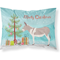 "Caroline's Treasures Australian Teamster Donkey Christmas Pillowcase, Standard, Multicolor"