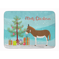 "Caroline's Treasures Miniature Mediterranian Donkey Christmas Floor Mat, 19"" x 27"", Multicolor"